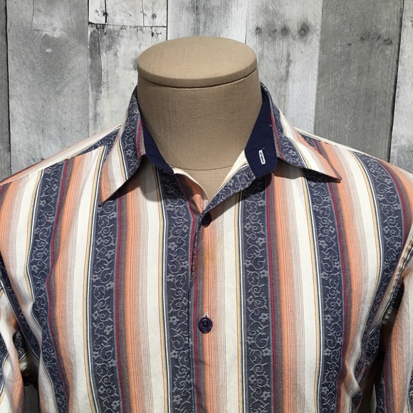 Sobrino - Mens Long Sleeve Button Up Medium Shirt - Picture 3 of 8